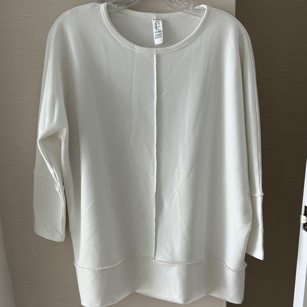 SPANX Women's White Long Sleeve Top